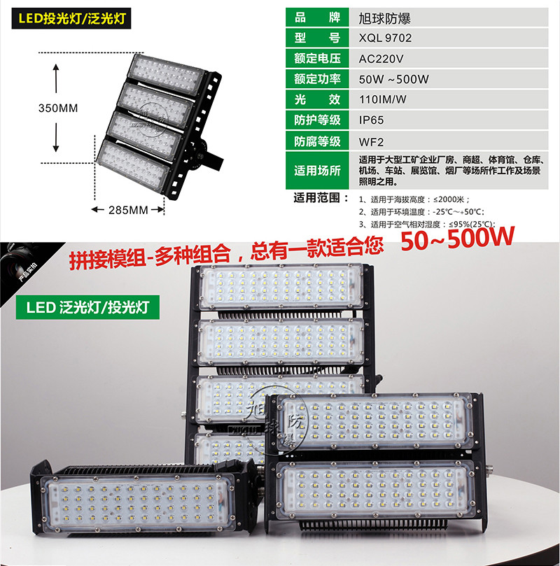 XQL9702LED隧道灯模组展示图