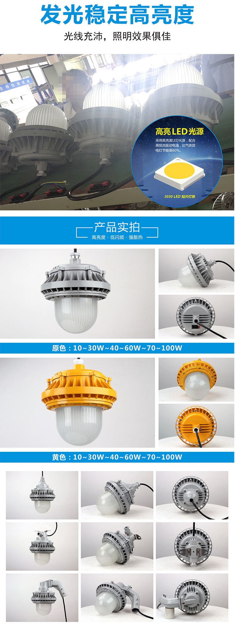 XQL9822LED隧道灯PC玻璃产品展示图